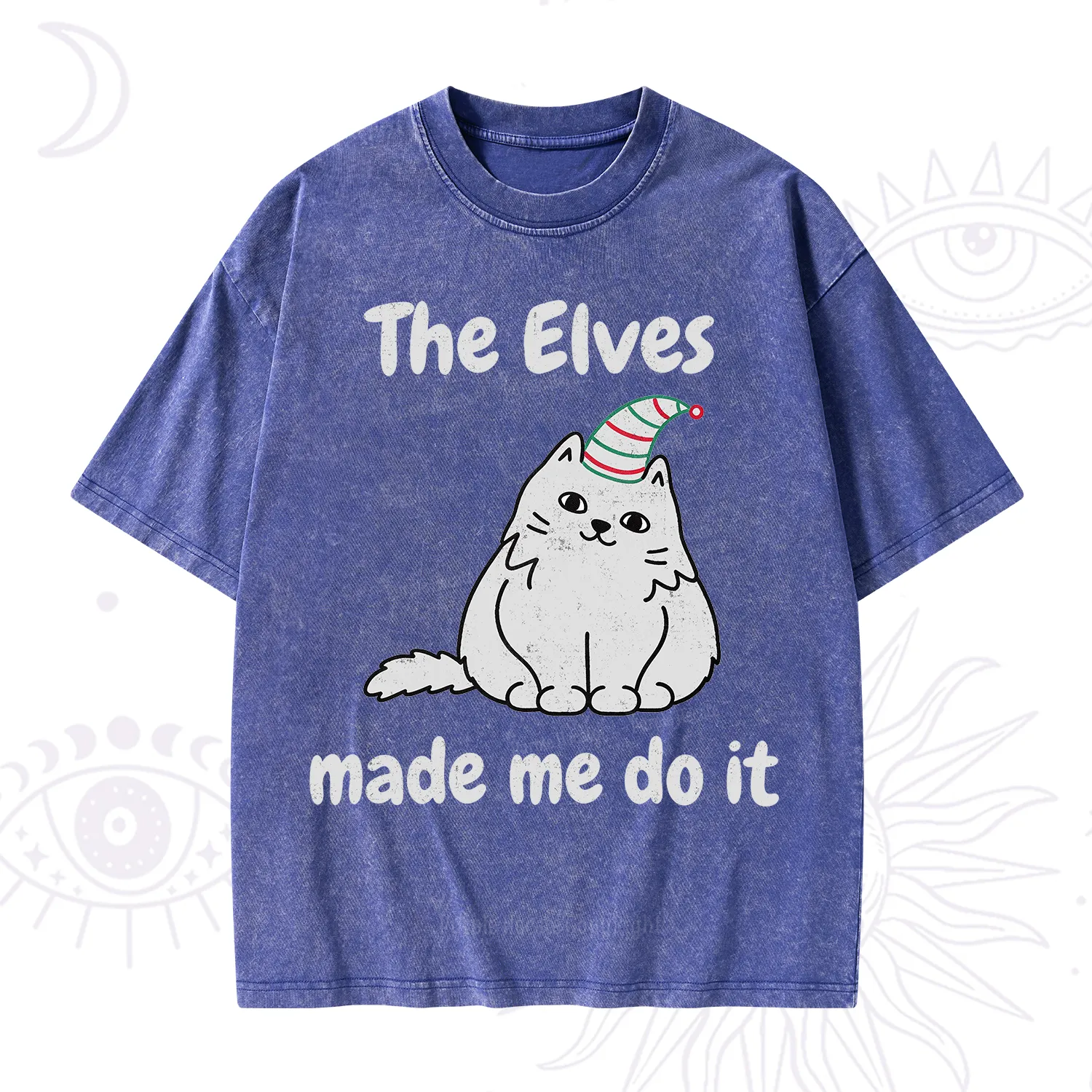 Purplehecate The Elves Made Me Do It Christmas Washed T-Shirt