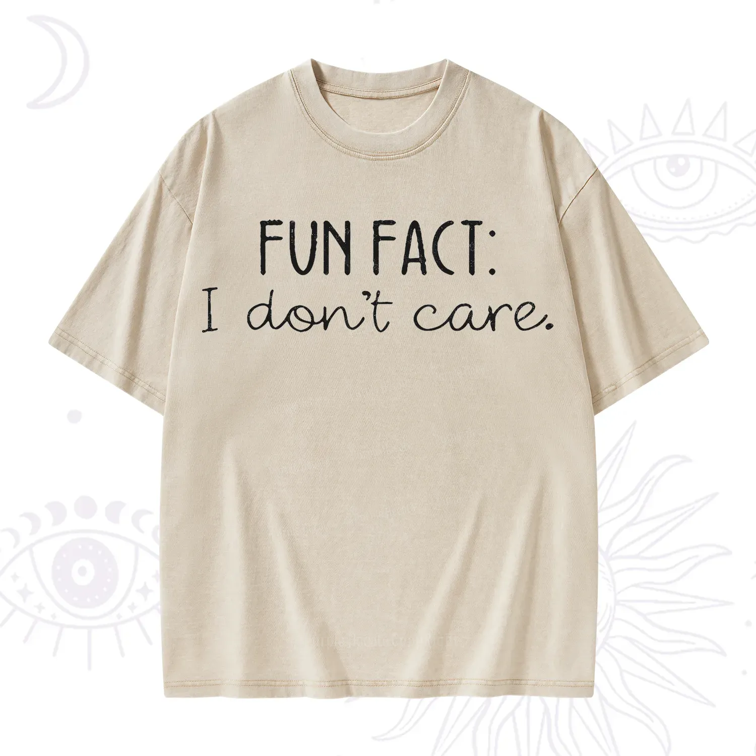 Purplehecate I Don't Care Sarcastic Washed T-Shirt