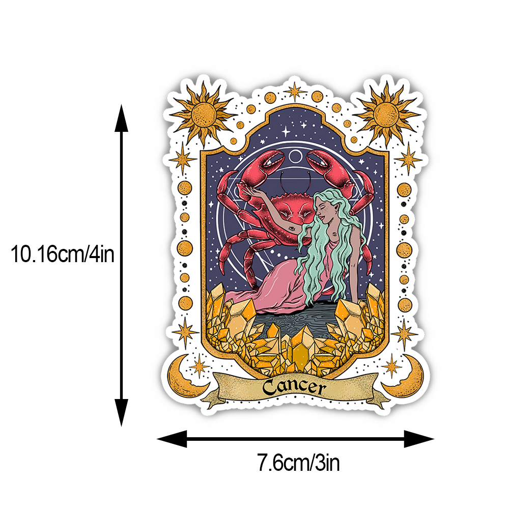 Purplehecate Cancer Zodiac Sticker