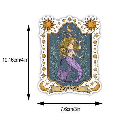 Purplehecate Capricorn Zodiac Sticker
