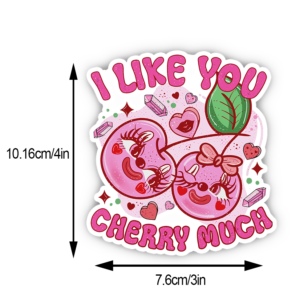 Purplehecate I Like You Cherry Much Sticker