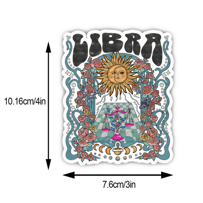 Purplehecate Libra Spirit Zodiac Sticker