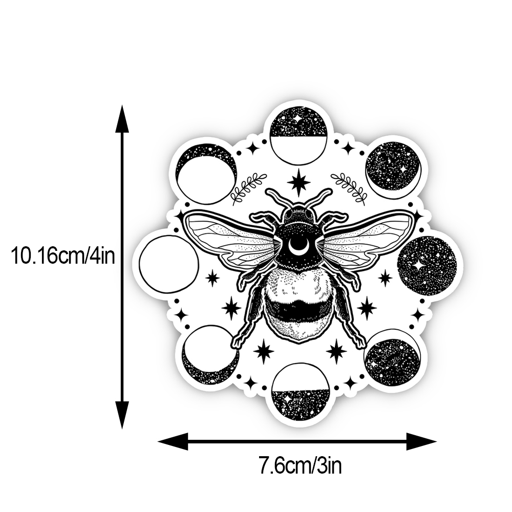 Purplehecate Moon Bee Sticker