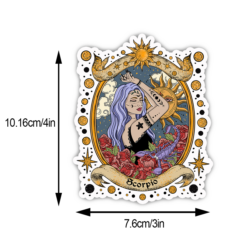 Purplehecate Scorpio Radiance Zodiac Sticker