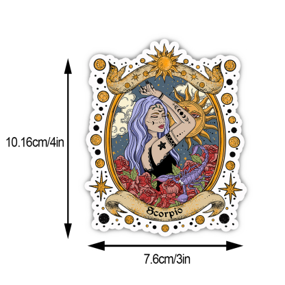 Purplehecate Scorpio Radiance Zodiac Sticker