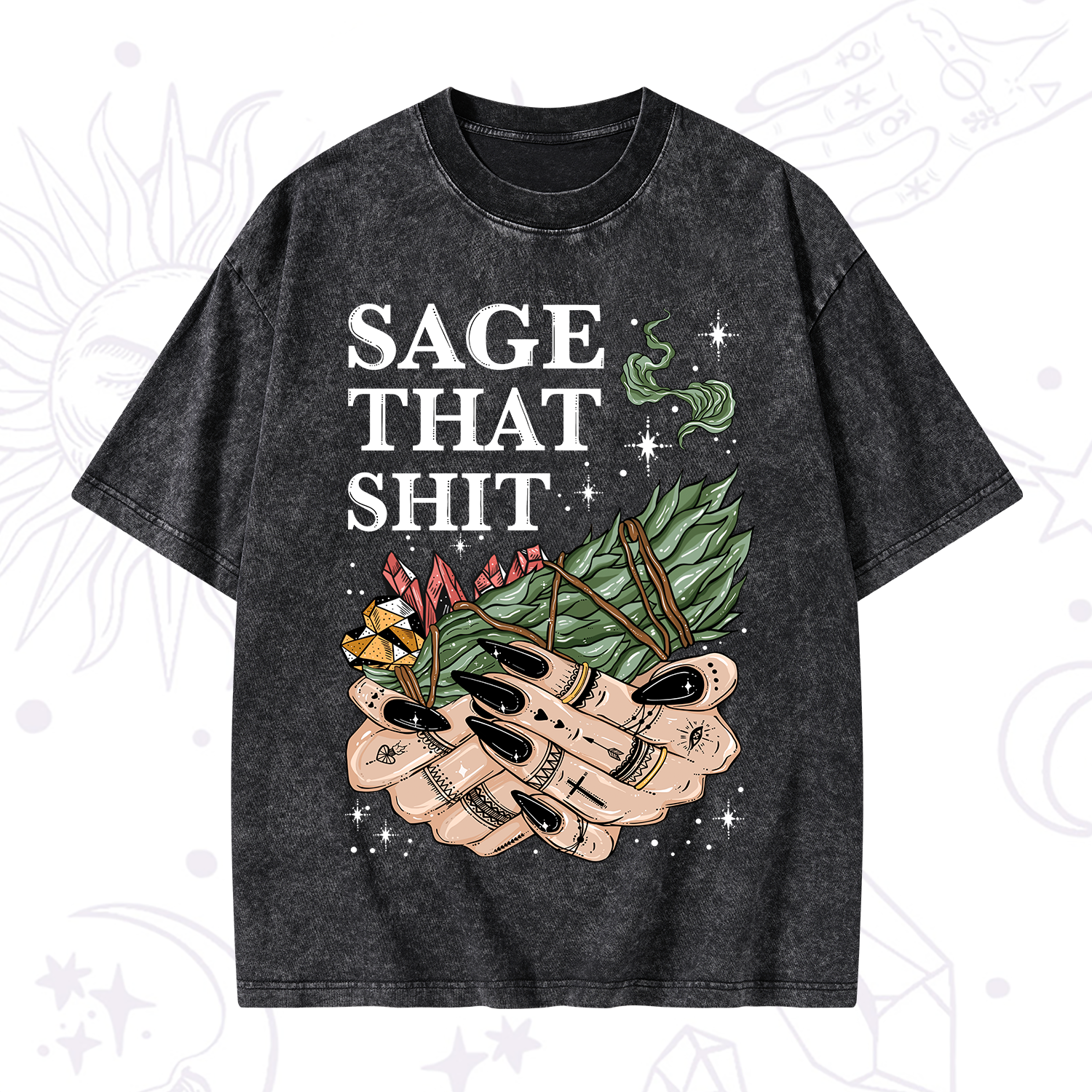 Purplehecate Smudge That Shit Washed T-Shirt