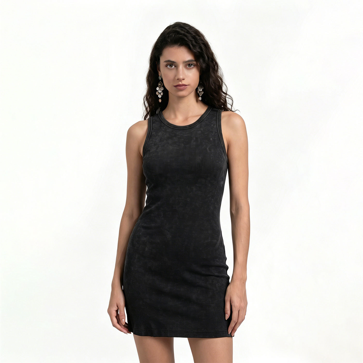Purplehecate Wash Bodycon Tank Dress