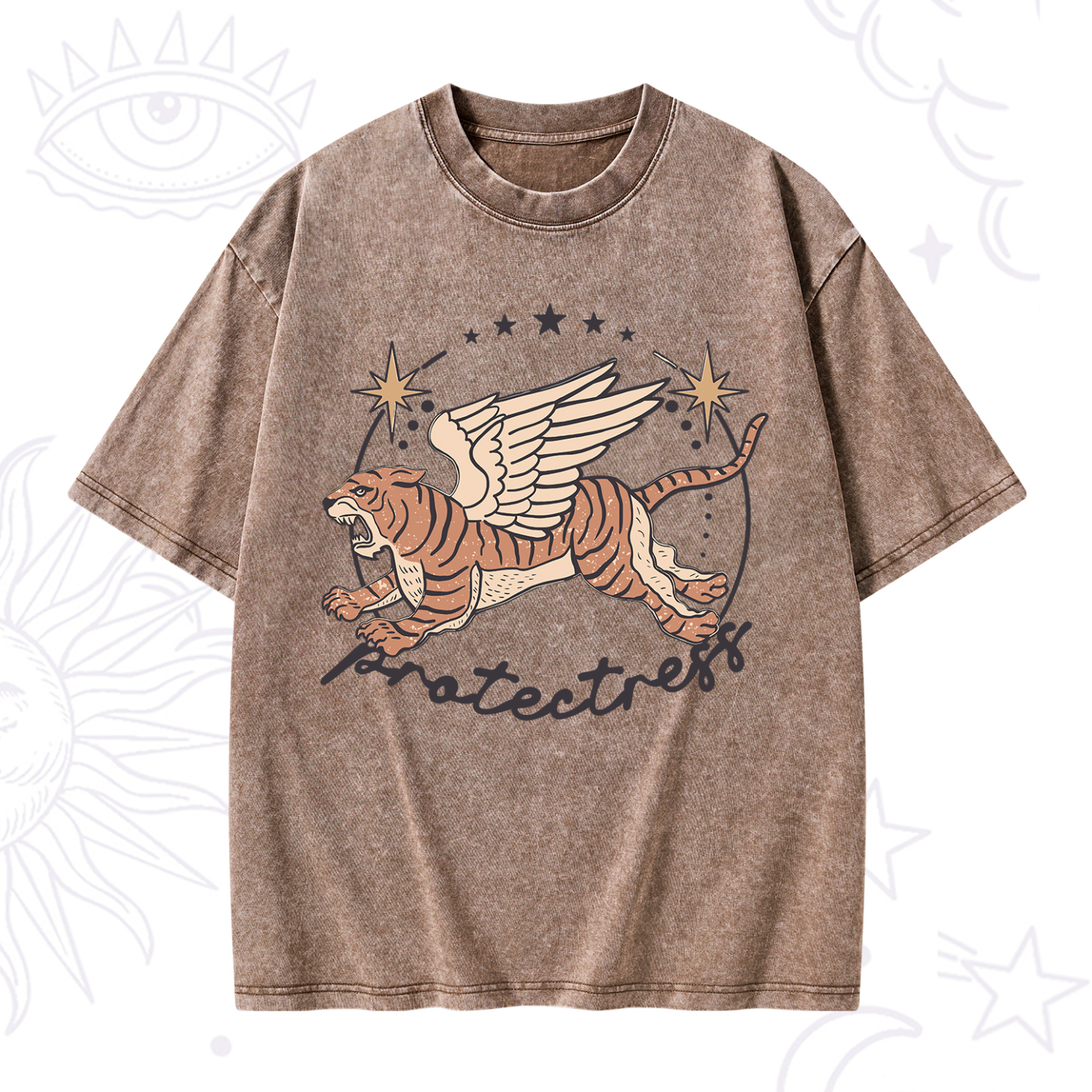 Purplehecate Protectress Washed T-Shirt