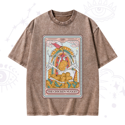 Purplehecate The Chicken Nugget Tarot Washed T-Shirt