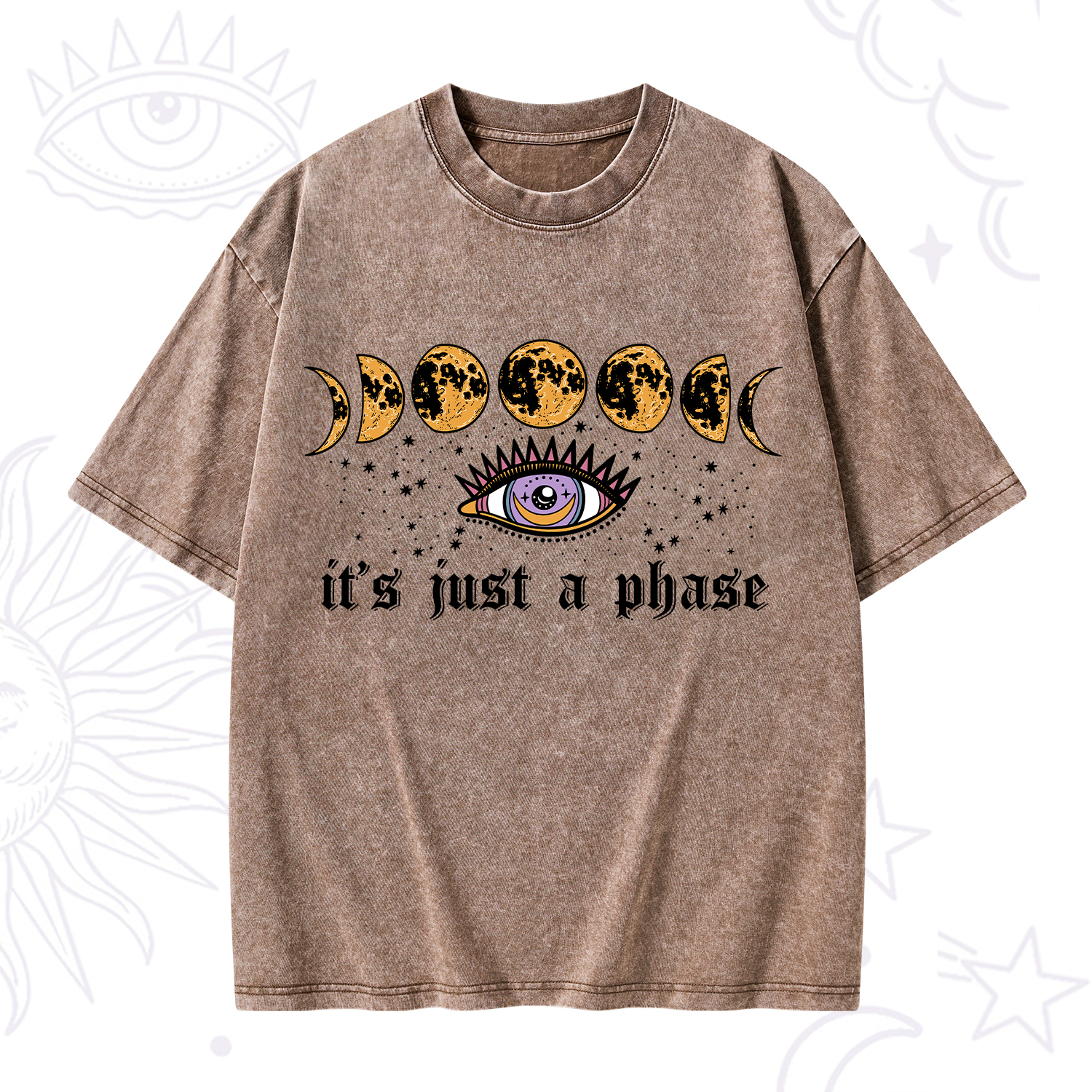 Purplehecate It's Just A Phase Washed T-Shirt