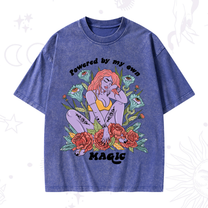 Purplehecate Powered By My Own Magic Washed T-Shirt