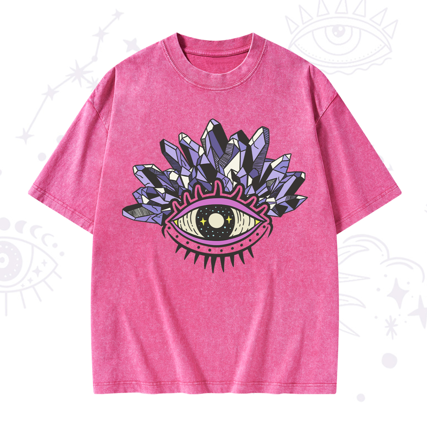 Purplehecate Crystal Eye Washed T-Shirt