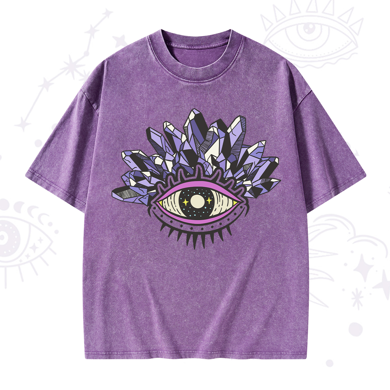 Purplehecate Crystal Eye Washed T-Shirt