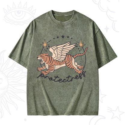 Purplehecate Protectress Washed T-Shirt