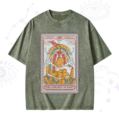 Purplehecate The Chicken Nugget Tarot Washed T-Shirt