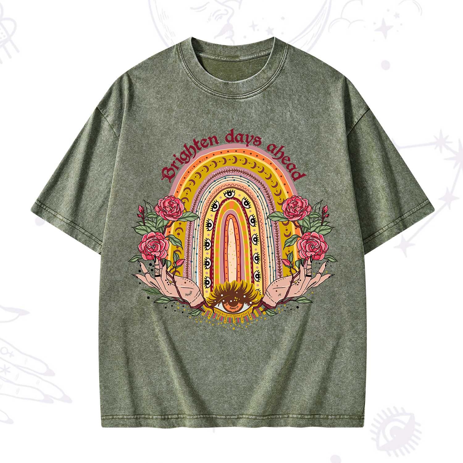 Purplehecate Brighten Days Ahead Washed T-Shirt