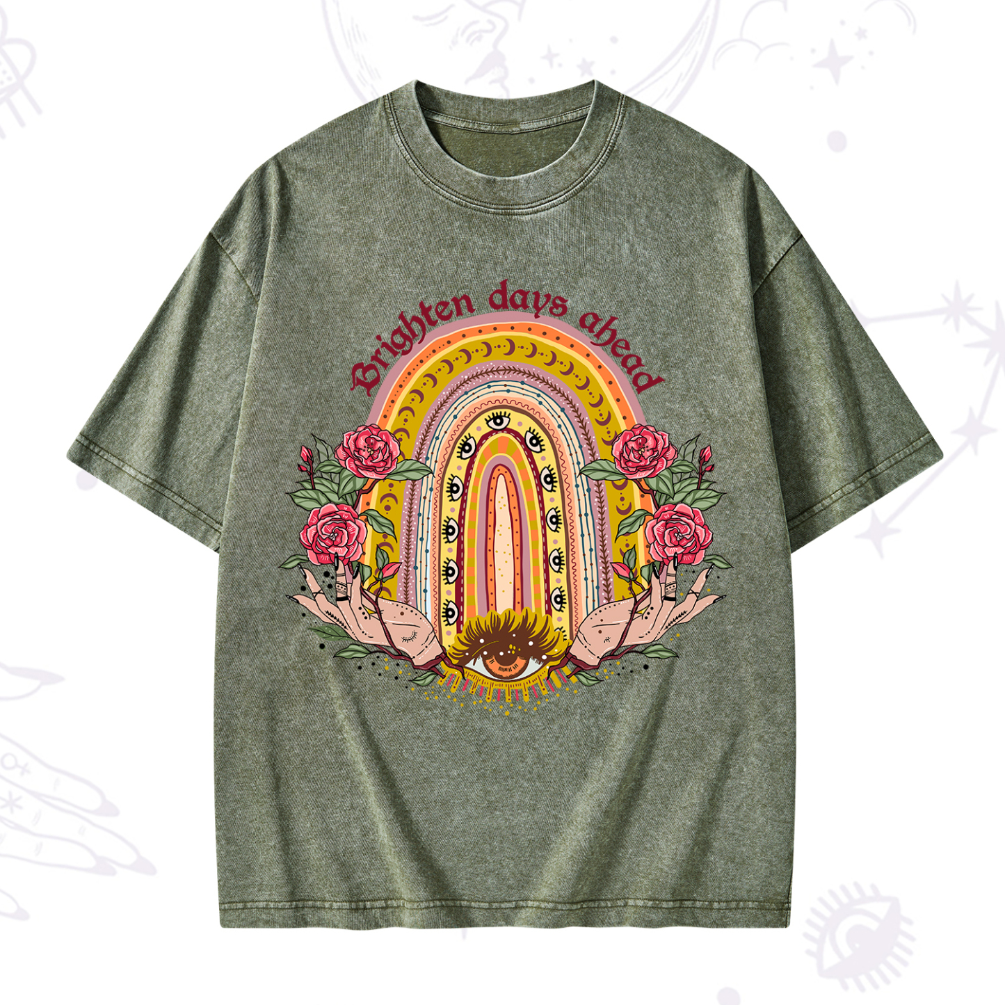 Purplehecate Brighten Days Ahead Washed T-Shirt