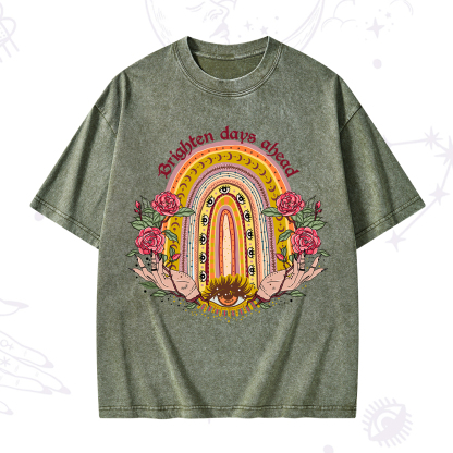 Purplehecate Brighten Days Ahead Washed T-Shirt