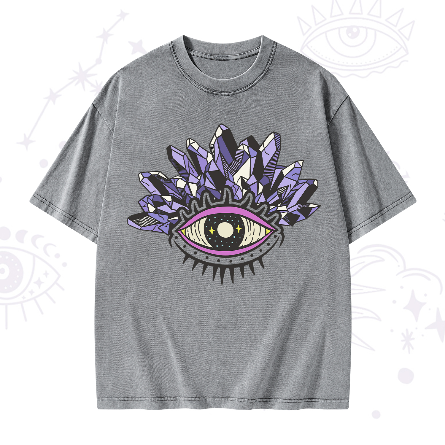 Purplehecate Crystal Eye Washed T-Shirt
