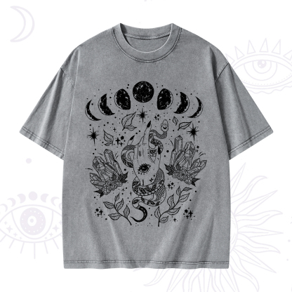 Purplehecate Reach For The Moon Washed T-Shirt