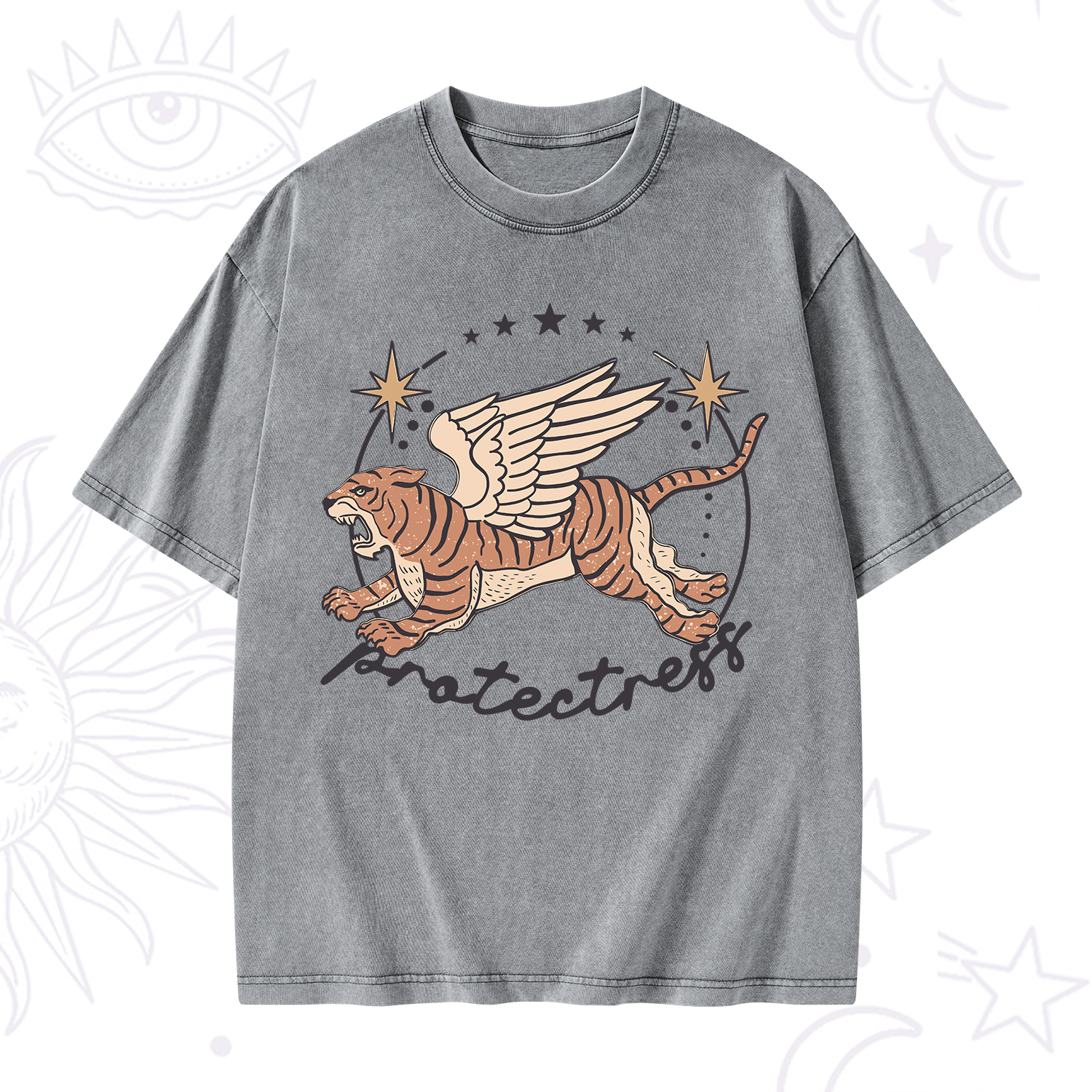 Purplehecate Protectress Washed T-Shirt