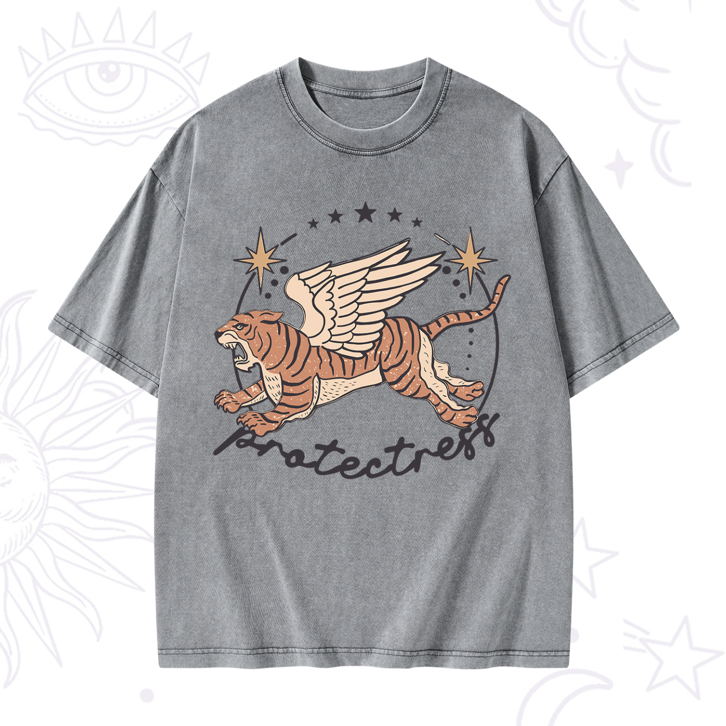 Purplehecate Protectress Washed T-Shirt