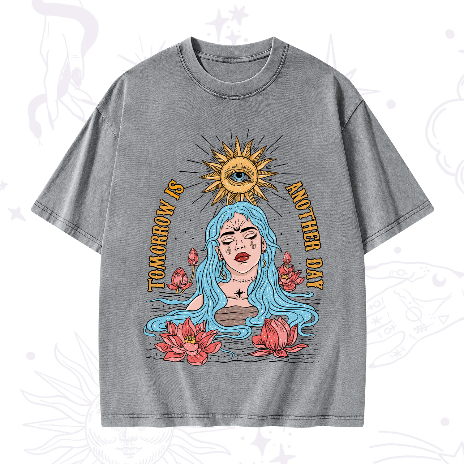 Purplehecate Tomorrow Is Another Day Washed T-Shirt