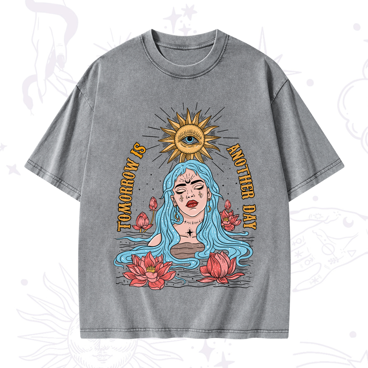 Purplehecate Tomorrow Is Another Day Washed T-Shirt