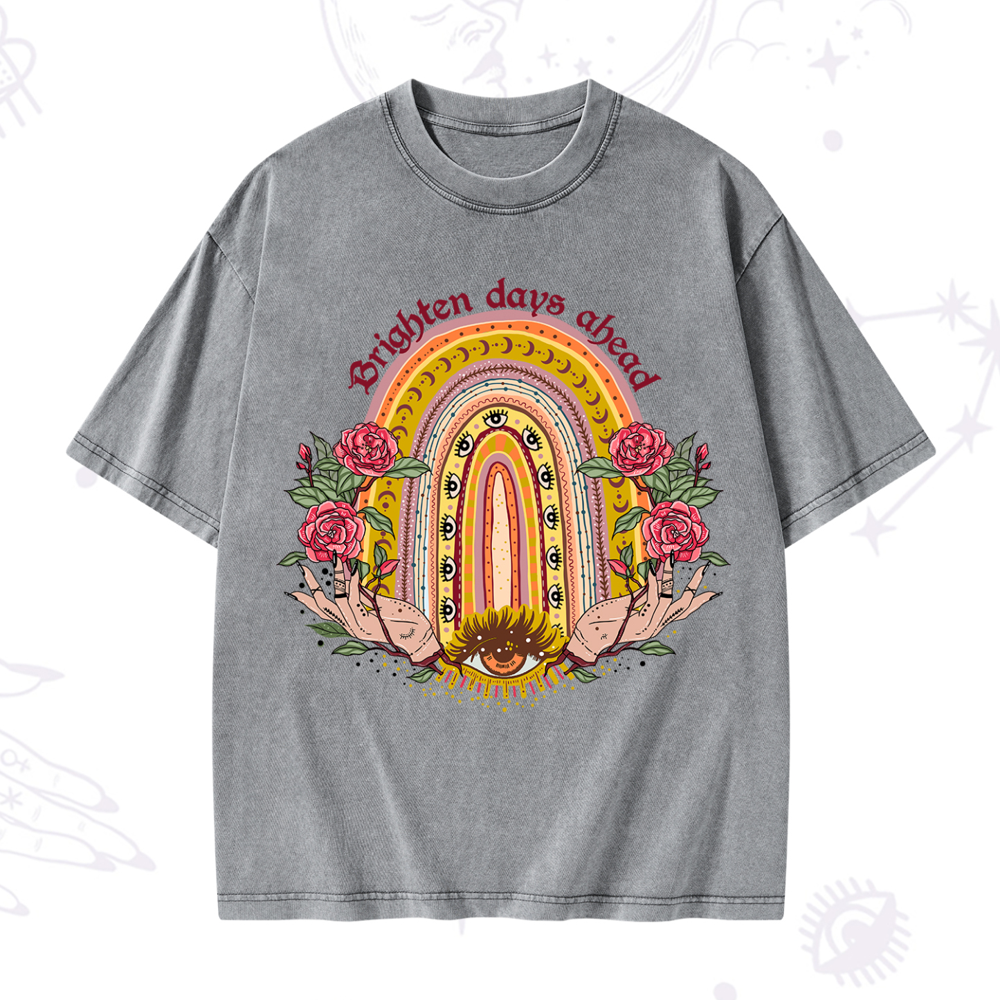 Purplehecate Brighten Days Ahead Washed T-Shirt
