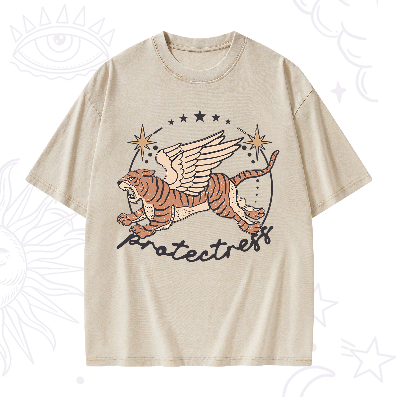 Purplehecate Protectress Washed T-Shirt