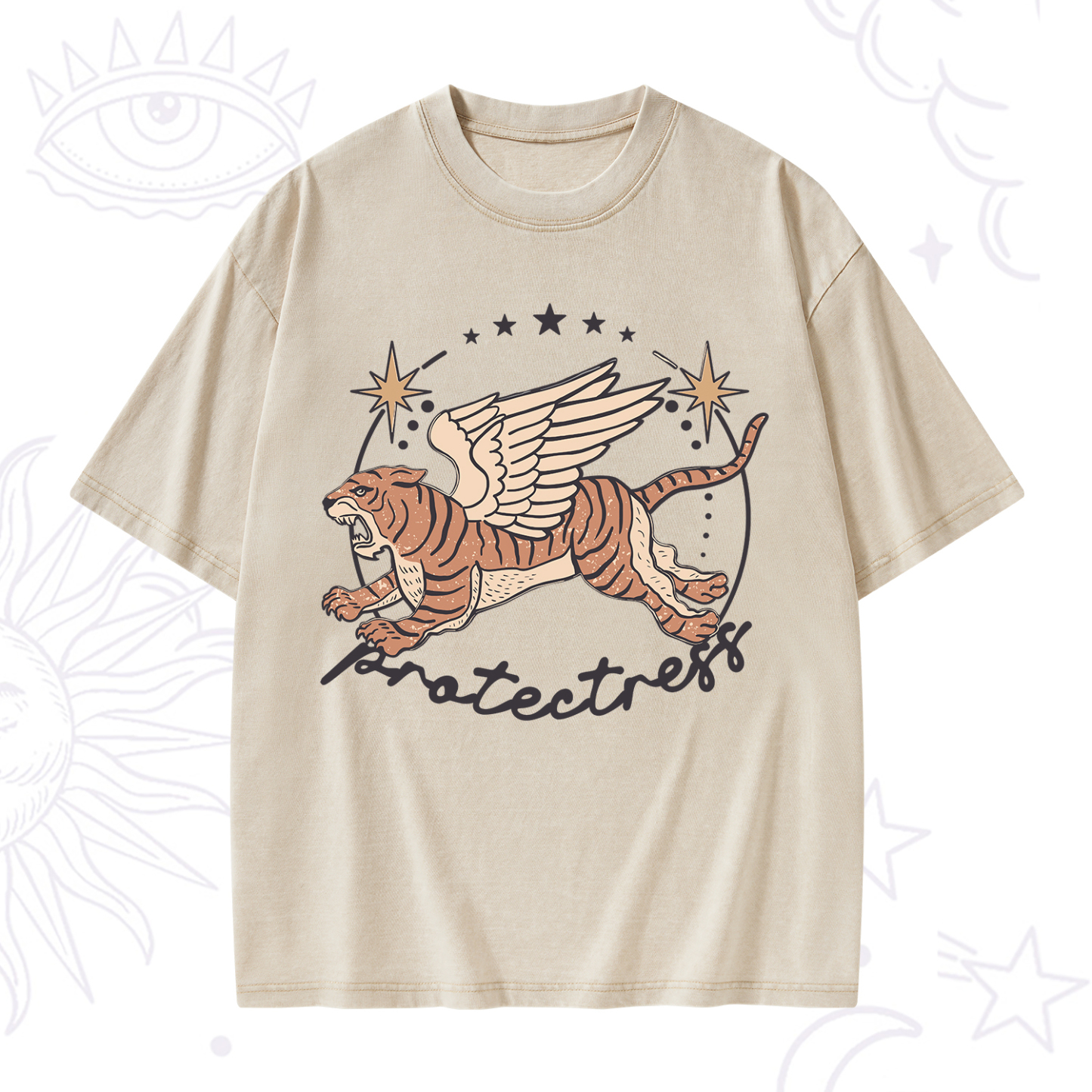 Purplehecate Protectress Washed T-Shirt