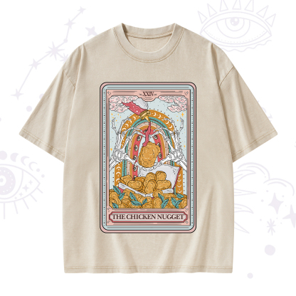 Purplehecate The Chicken Nugget Tarot Washed T-Shirt