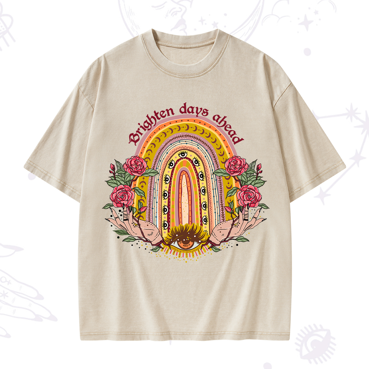 Purplehecate Brighten Days Ahead Washed T-Shirt