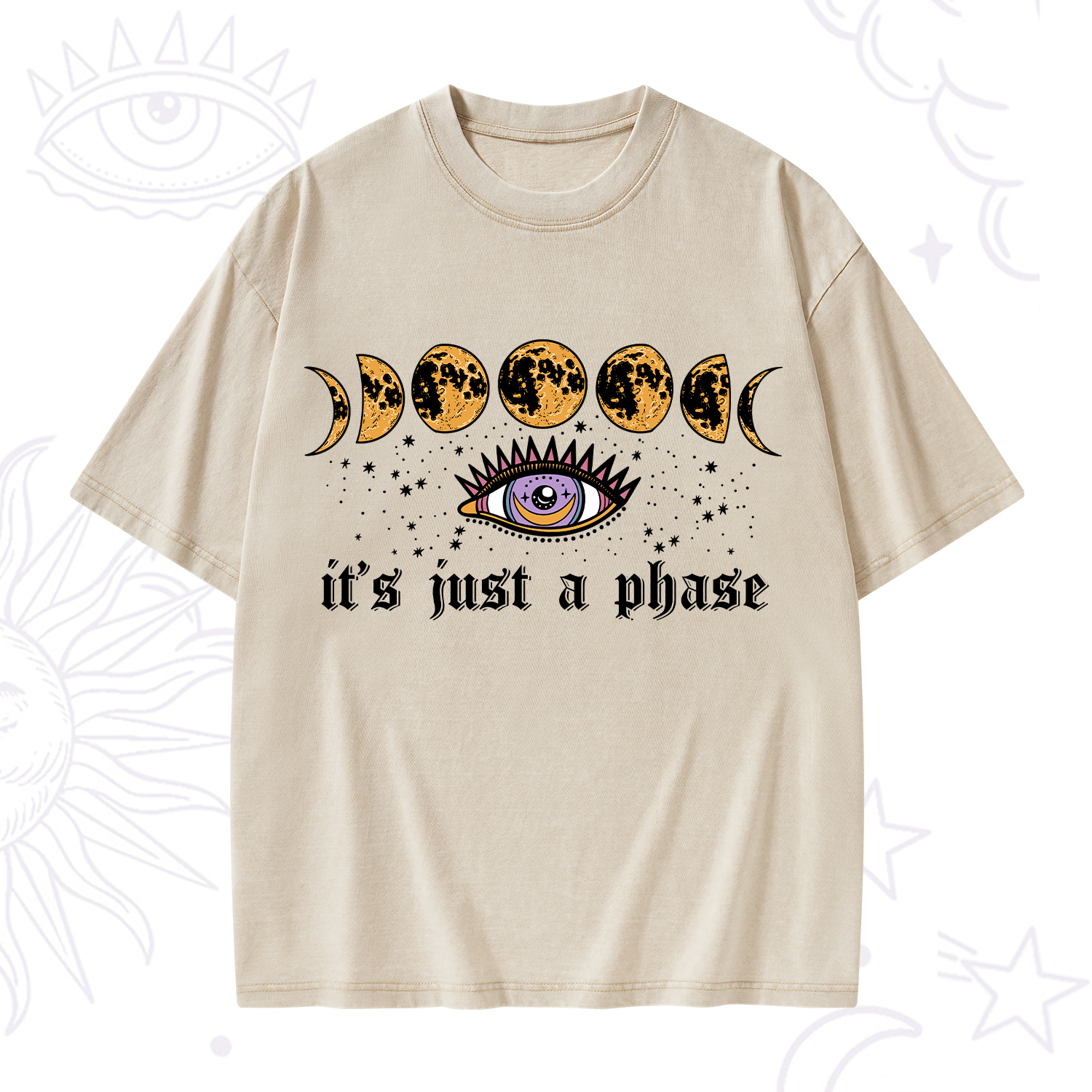 Purplehecate It's Just A Phase Washed T-Shirt