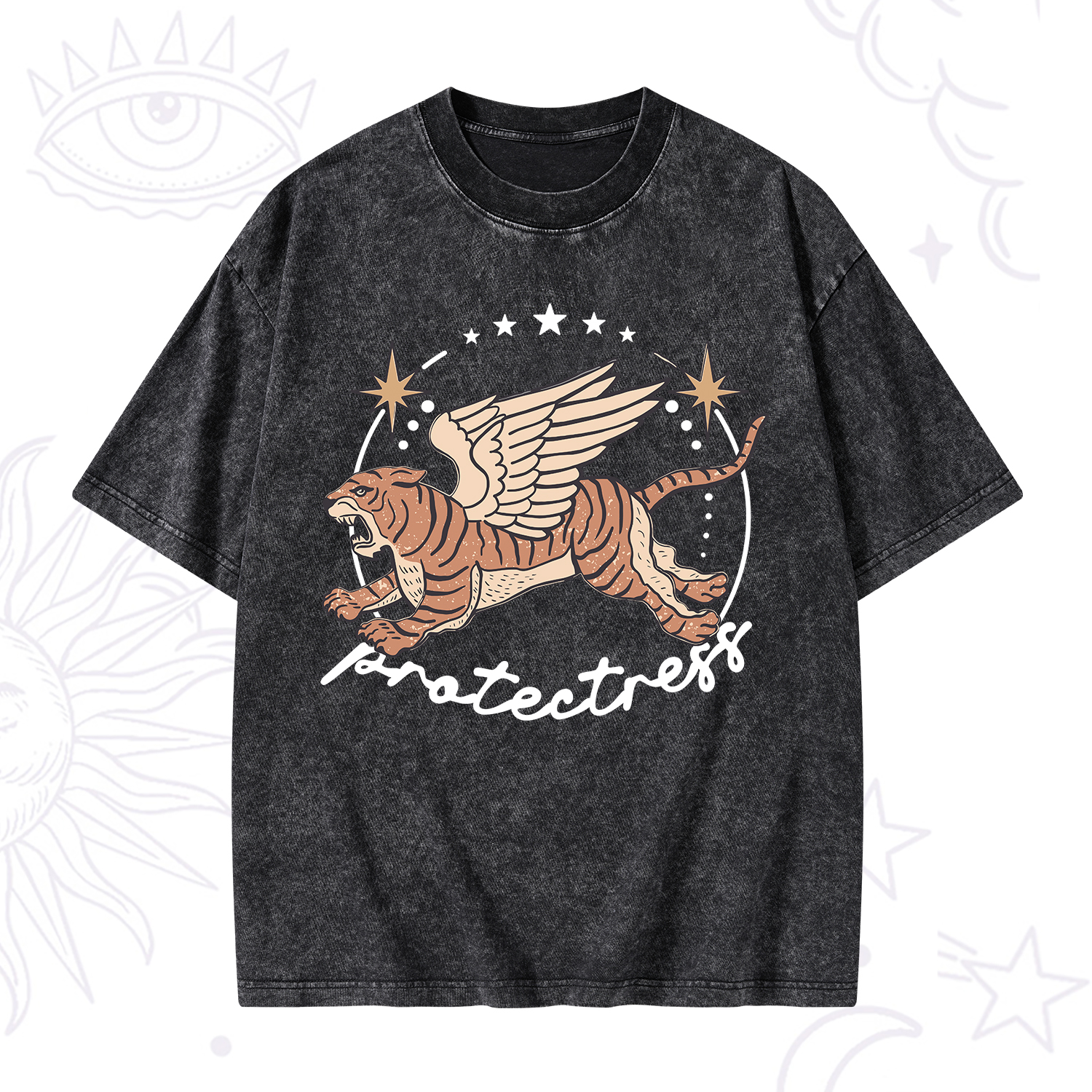 Purplehecate Protectress Washed T-Shirt