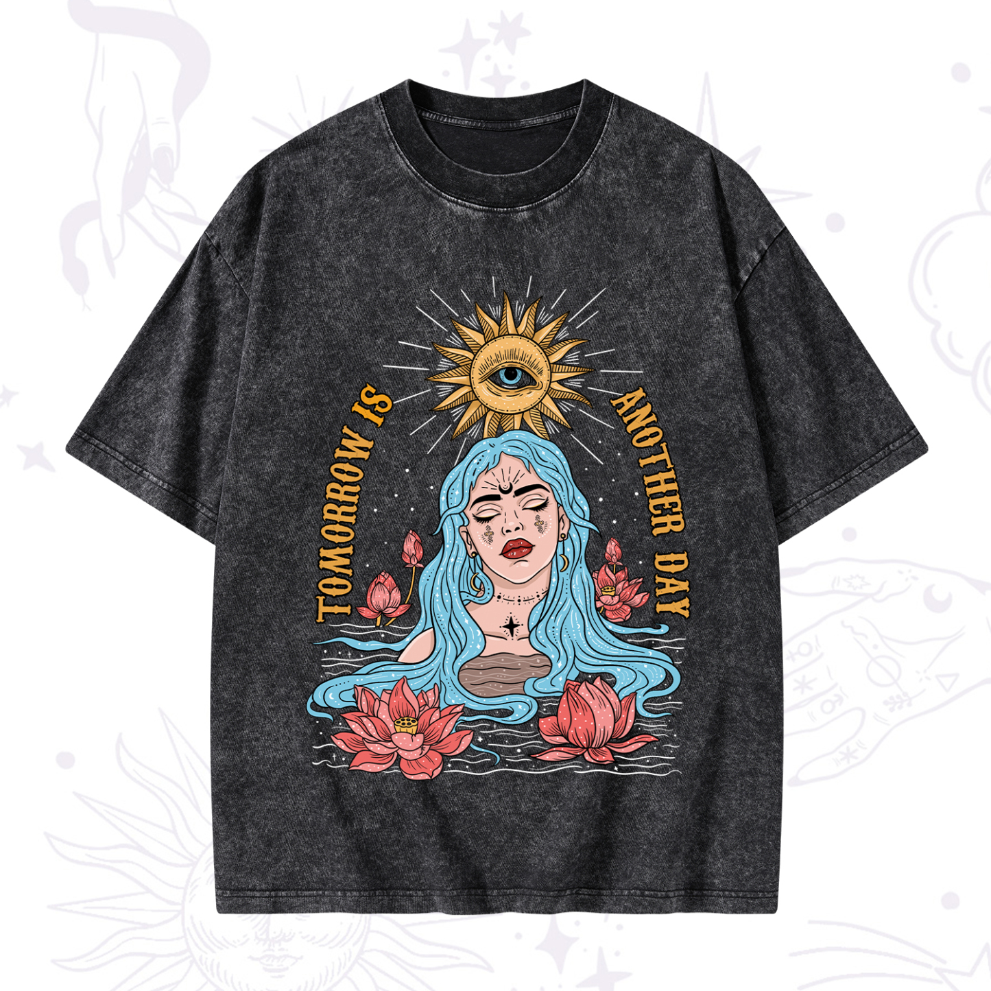 Magic Purplehecate Tomorrow Is Another Day Washed T-Shirt