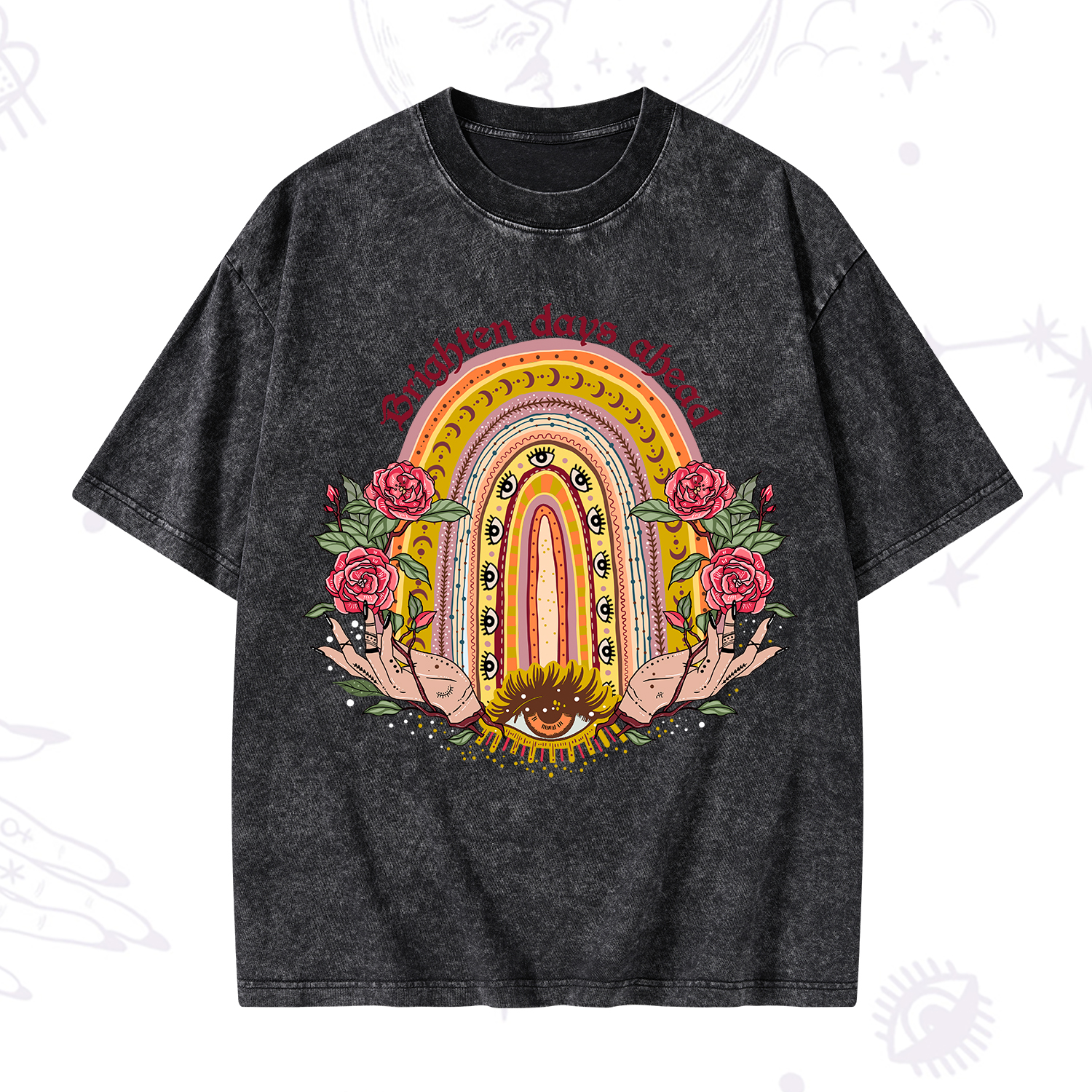 Purplehecate Brighten Days Ahead Washed T-Shirt