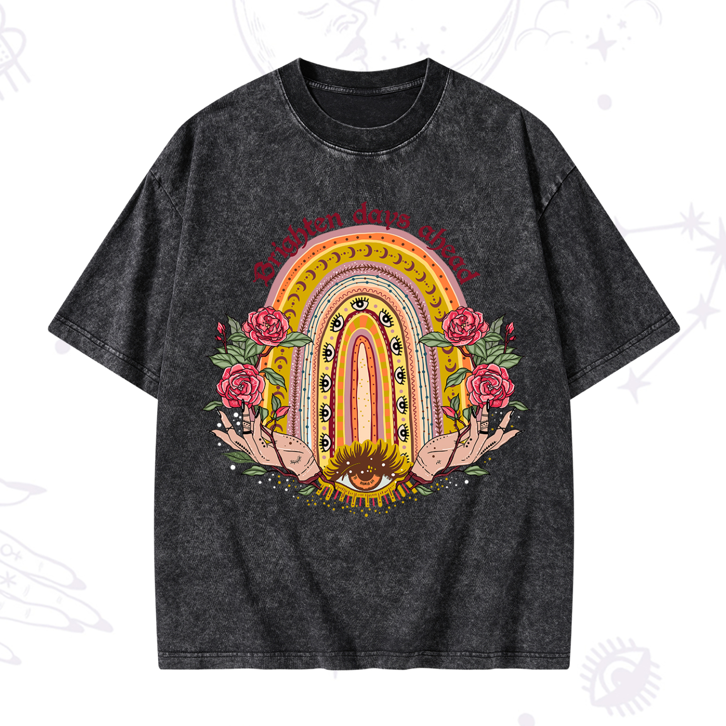 Magic Purplehecate Brighten Days Ahead Washed T-Shirt