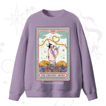 Purplehecate The Crochet Artist Tarot Card Fuzzy Ugly Sweater