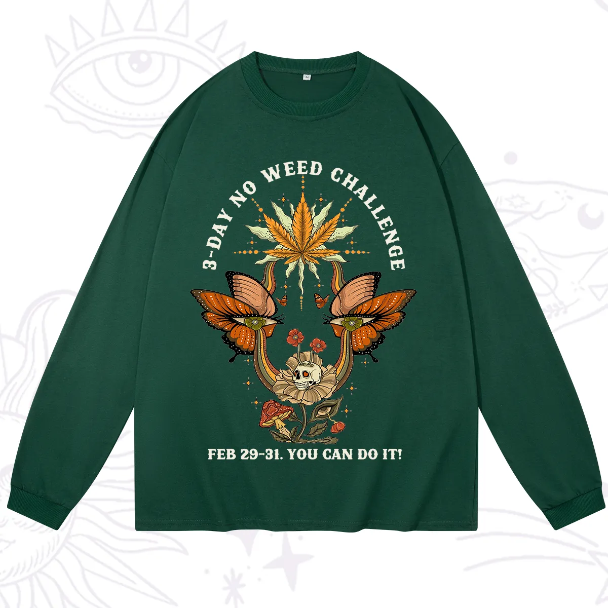 Purplehecate 3 Day No Weed Challenge Long Sleeve T-Shirt