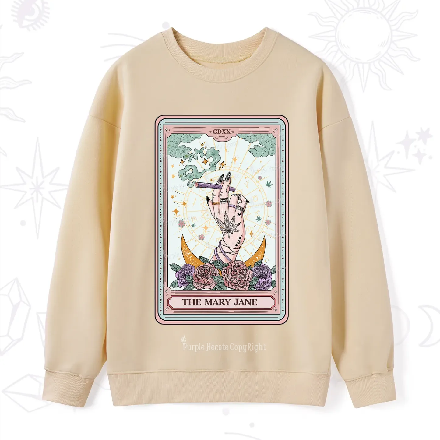 Purplehecate The Mary Jane Tarot Sweatshirt