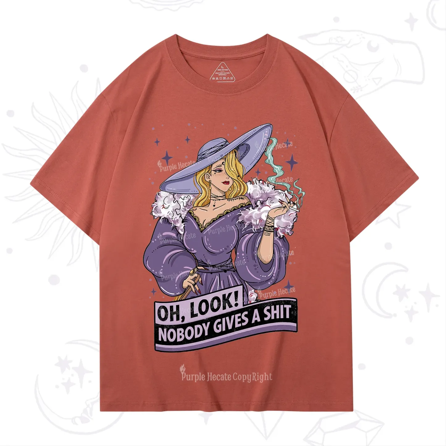 Purplehecate Oh Look Nobody Gives A Shit T-Shirt