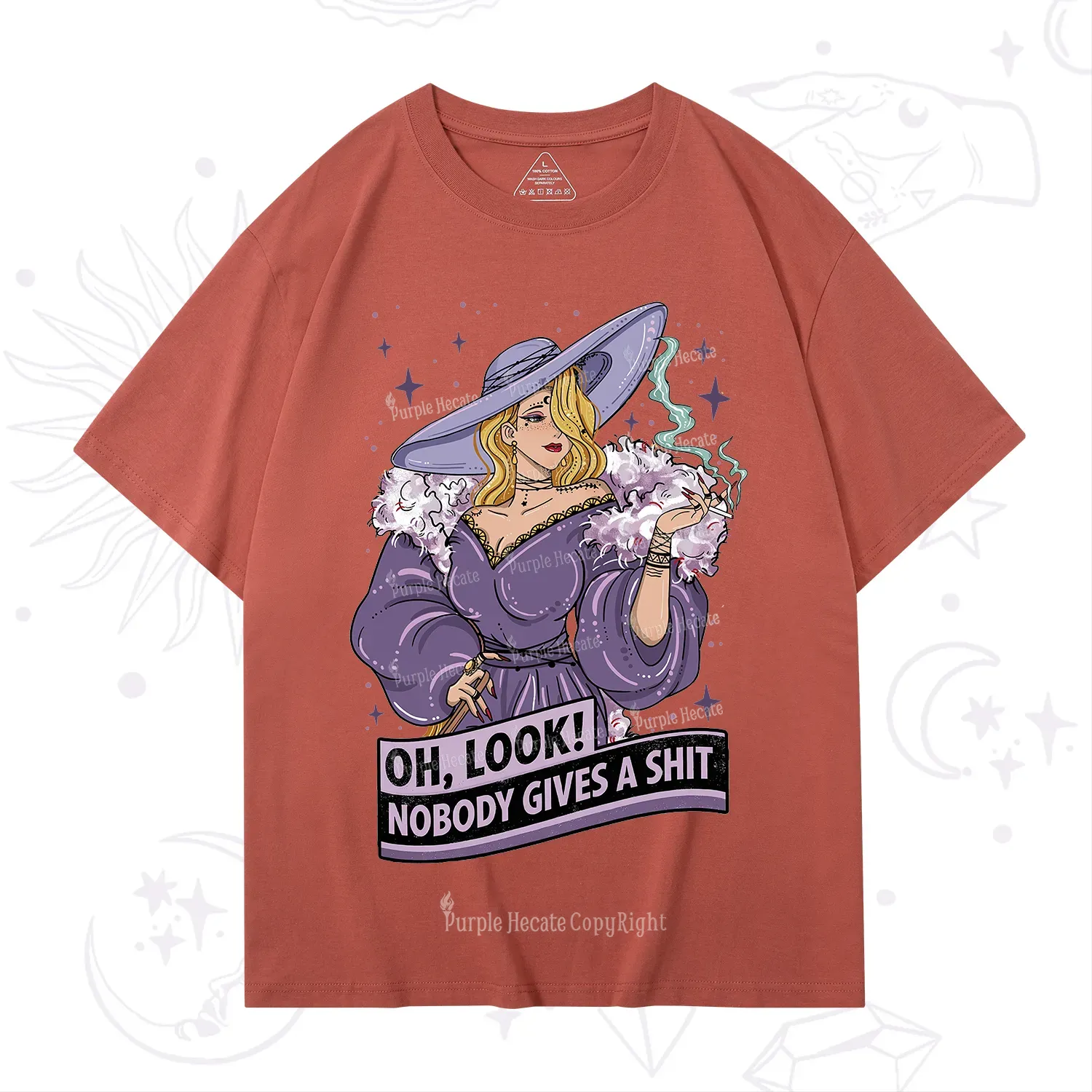 Purplehecate Oh Look Nobody Gives A Shit T-Shirt