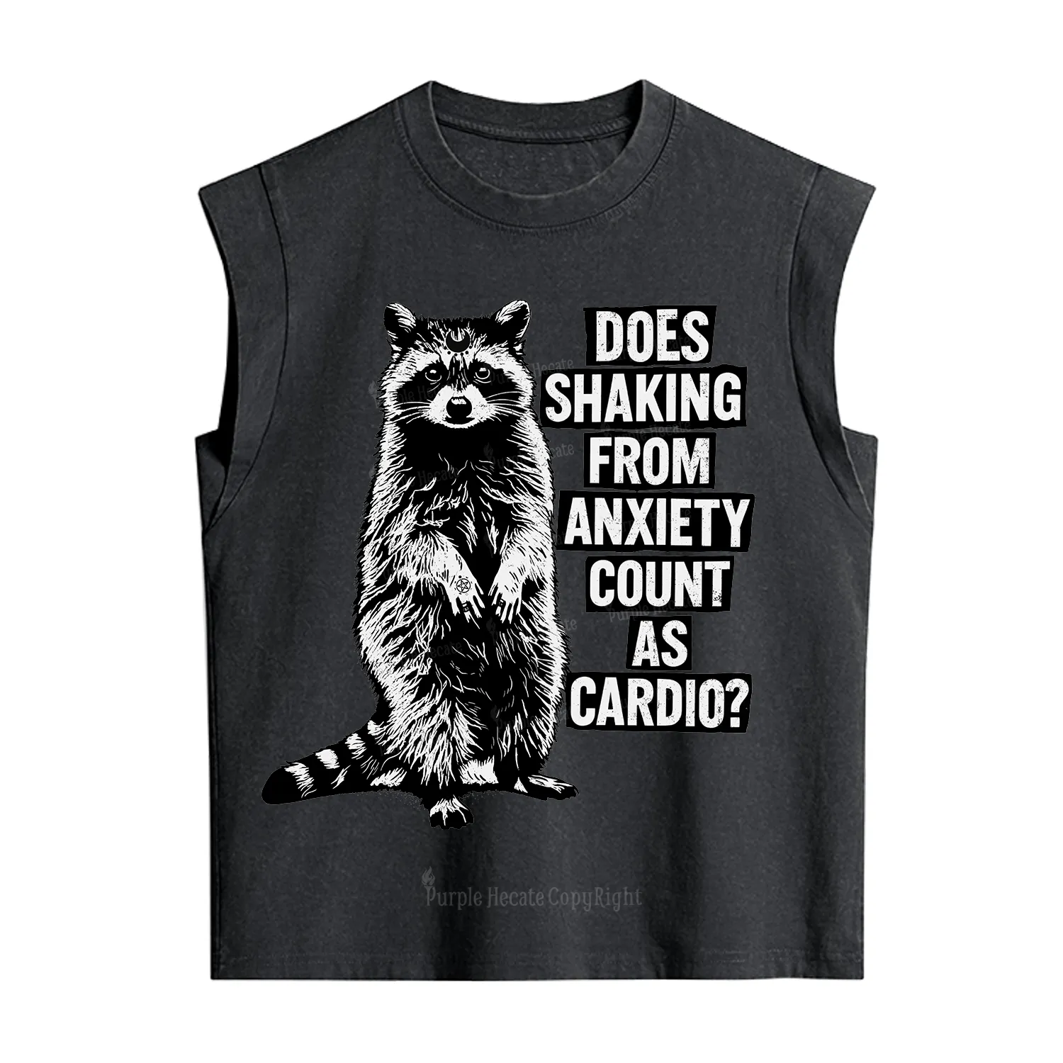 Purplehecate Does Shaking From Anxiety Count As Cardio Vintage Washed Tank
