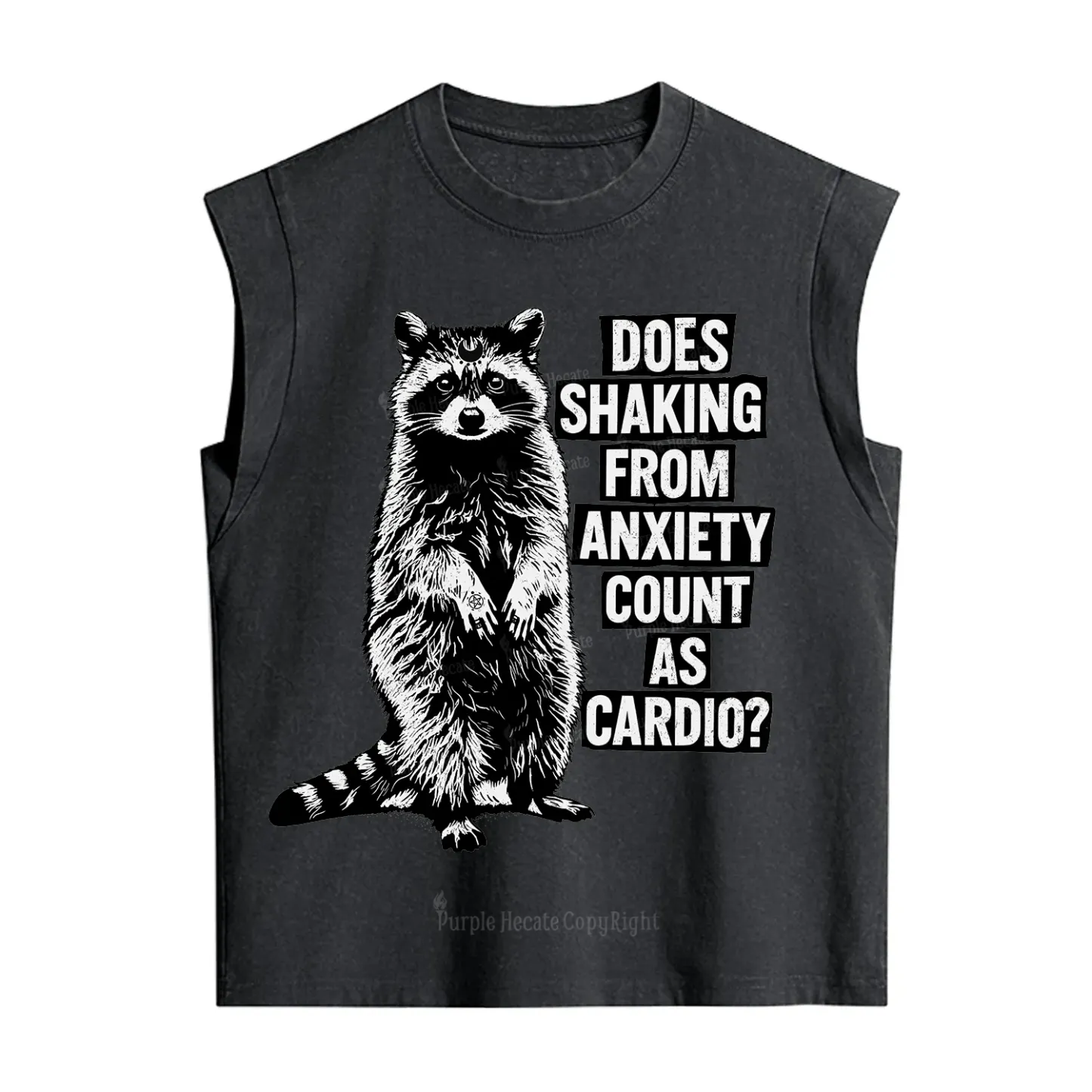 Purplehecate Does Shaking From Anxiety Count As Cardio Vintage Washed Tank