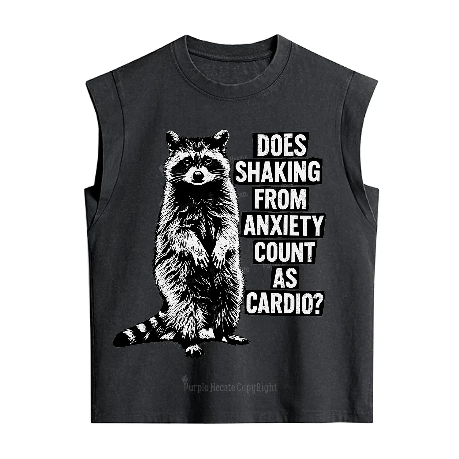 Purplehecate Does Shaking From Anxiety Count As Cardio Vintage Washed Tank
