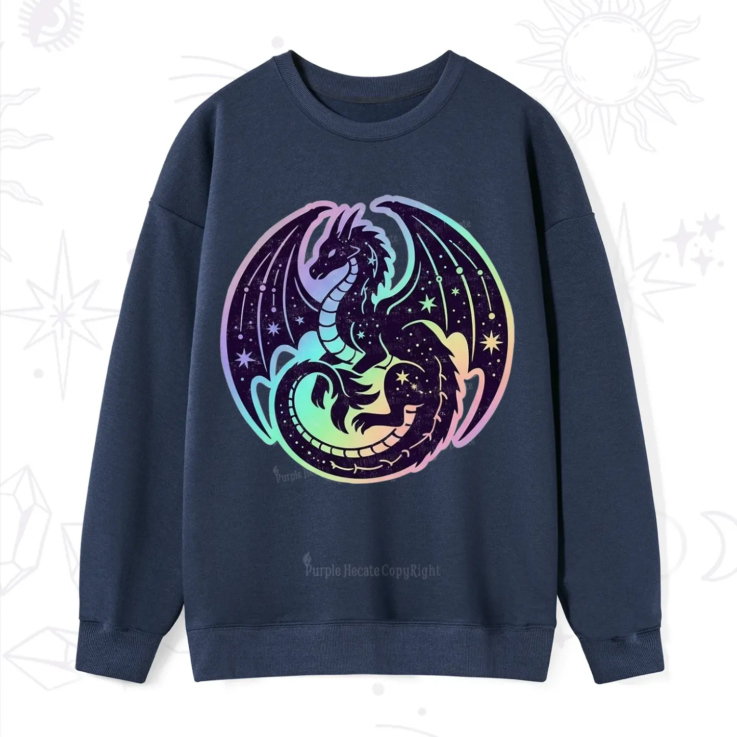 Purplehecate Cosmic Dragon Sweatshirt