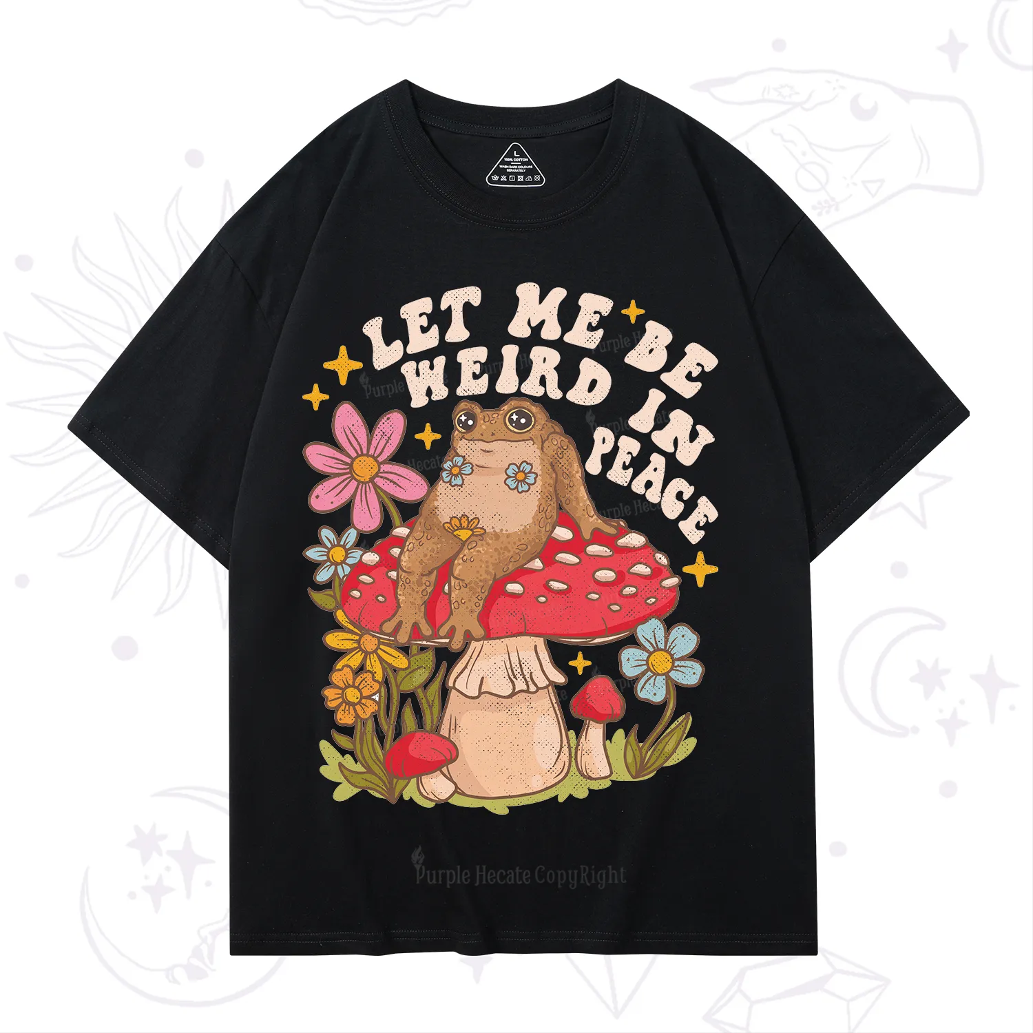 Purplehecate Let Me Be Weird In Peace Toad T-Shirt