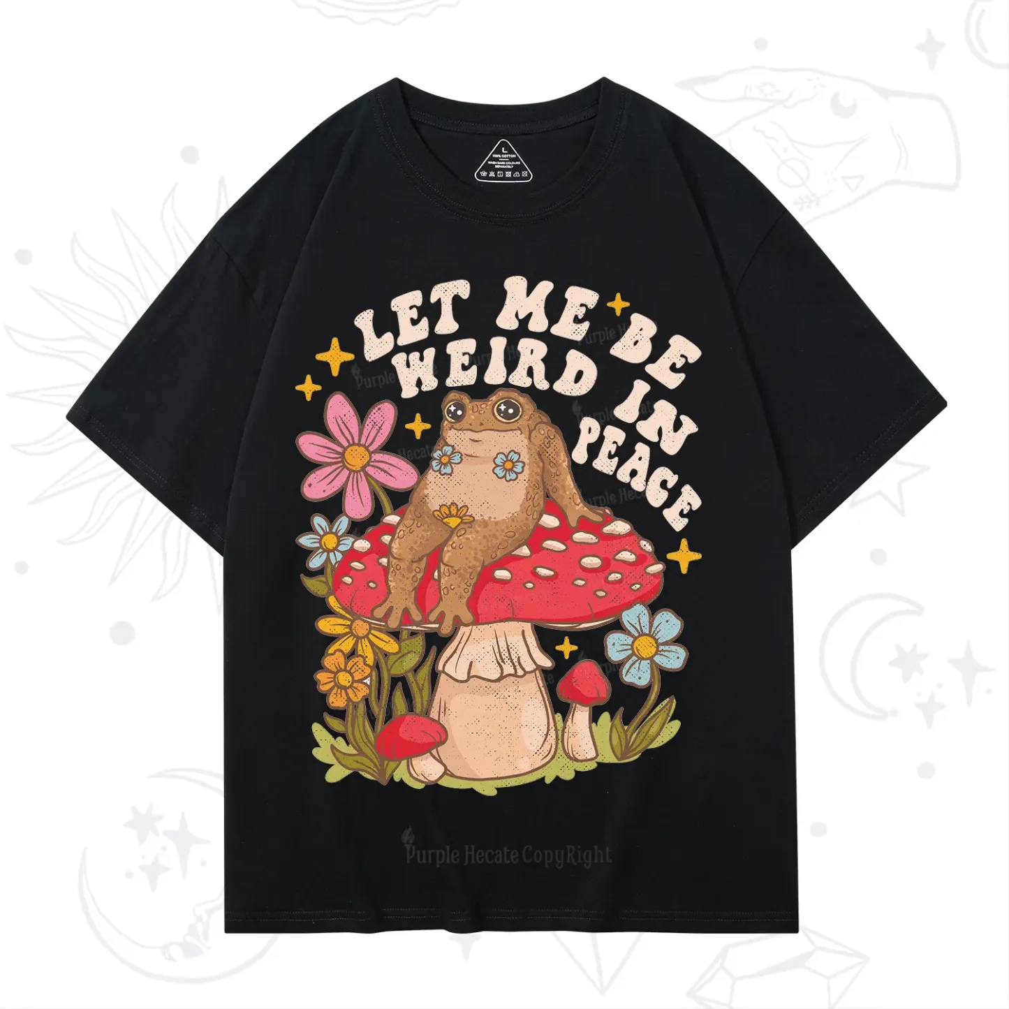 Purplehecate Let Me Be Weird In Peace Toad T-Shirt