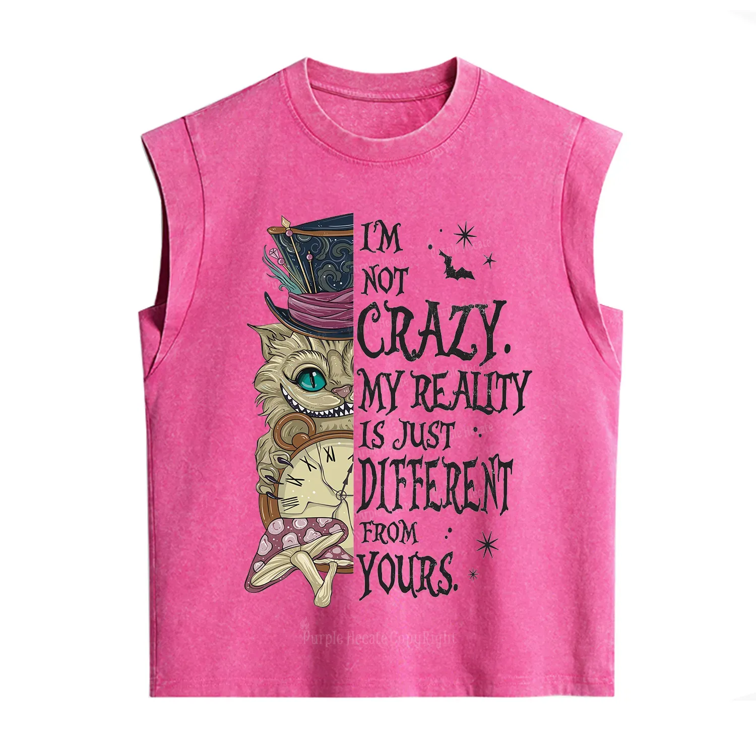 Purplehecate I'm Not Crazy My Reality Is Just Different From Vintage Washed Tank